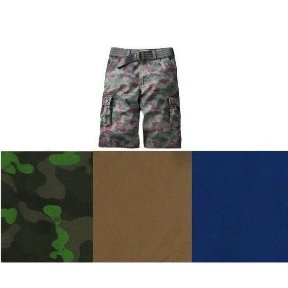 Boy's Cargo Shorts Urban Pipeline belted size 10, 18 NEW - Picture 1 of 7